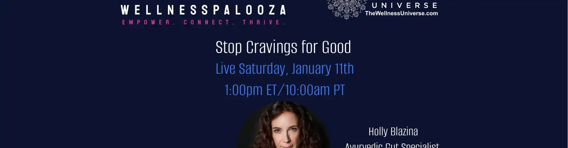 Wellnesspalooza 2025 Stop Cravings per sempre con Holly Blazina - Online Class by The Wellness Universe