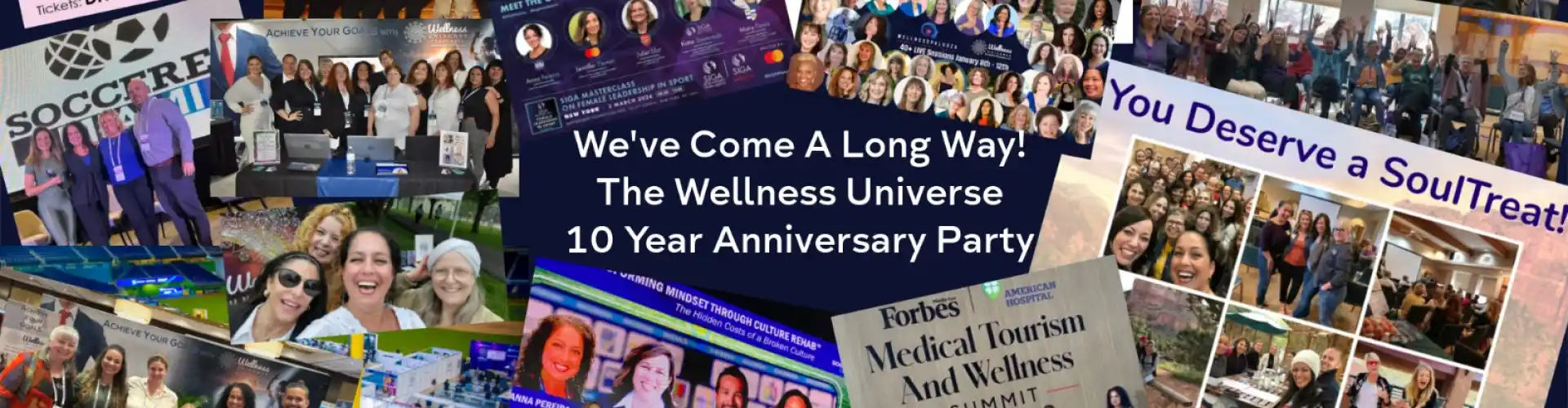 Fiesta del décimo aniversario que celebra el universo del bienestar - Online Class by The Wellness Universe