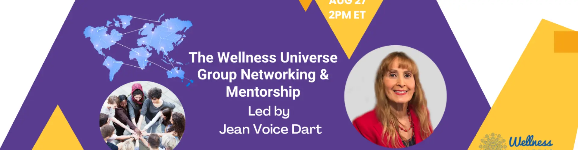 Réseautage et mentorat du groupe WU avec Jean Voice Dart - Online Class by The Wellness Universe